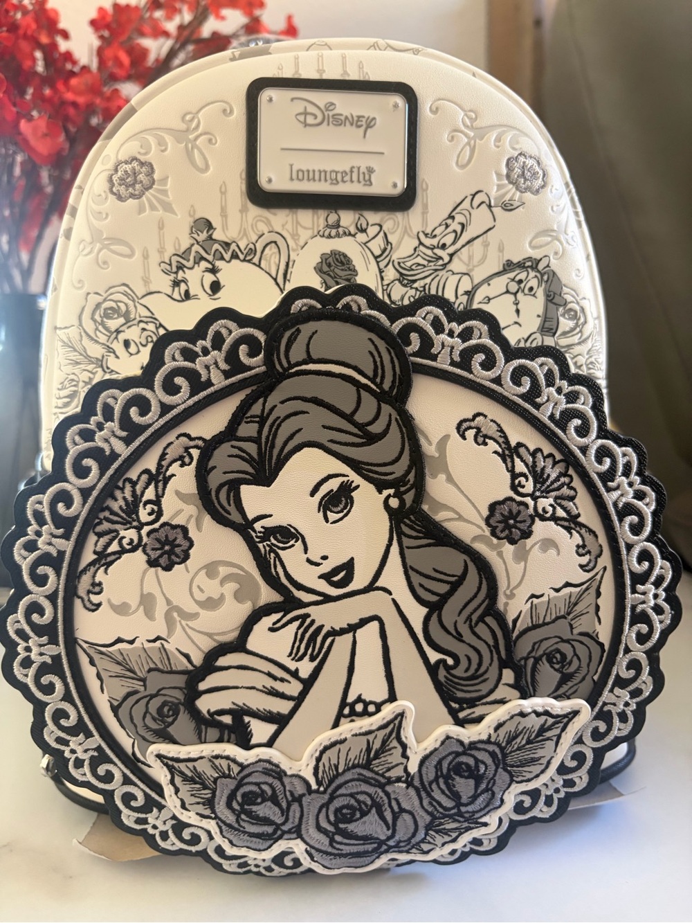 NWT Loungefly Disney Beauty & the Beast Belle Sketch Exclusive Mini Backpack